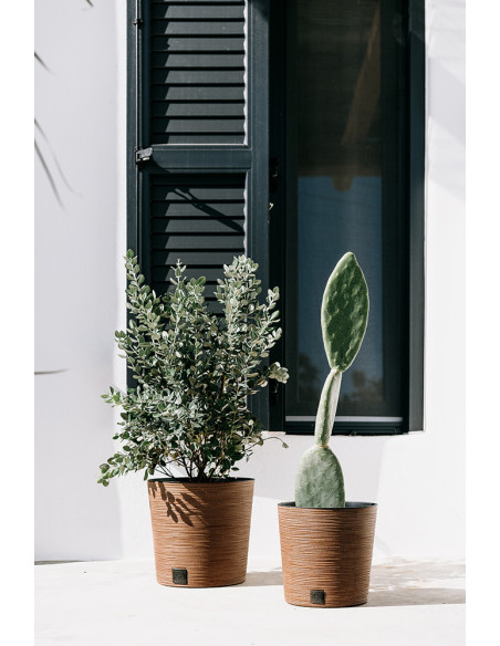 Doniczka okrągła Forum 25 cm - kawa