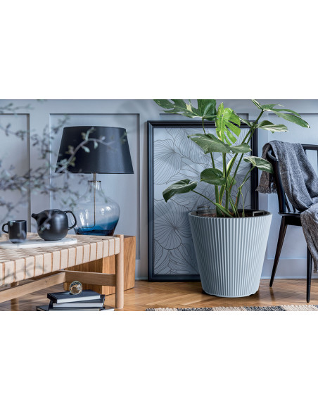 Doniczka okrągła Molly 39 cm - biała