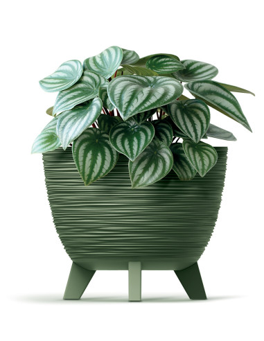 Doniczka okrągła Forum 29 cm - ziemisty zielony