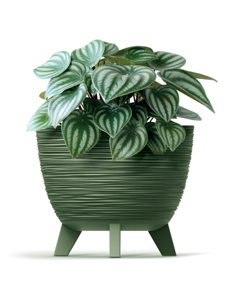 Doniczka okrągła Forum 29 cm - ziemisty zielony