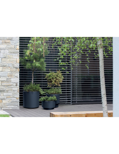 Doniczka okrągła Hera 29,8 cm - biała