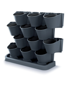 Zielona ściana - zestaw doniczek wertykalnych z możliwością łączenia