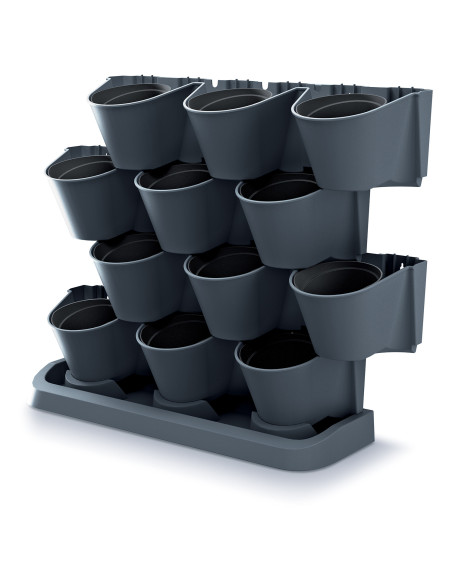 Zielona ściana - zestaw doniczek wertykalnych z możliwością łączenia