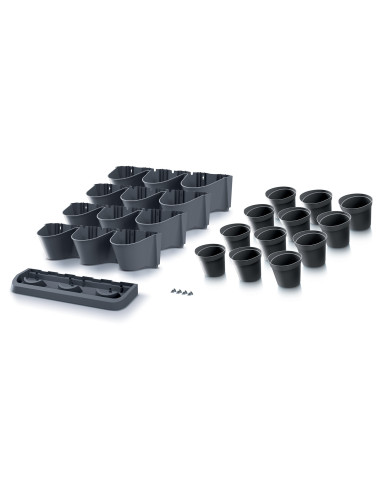 Zielona ściana - zestaw doniczek wertykalnych z możliwością łączenia