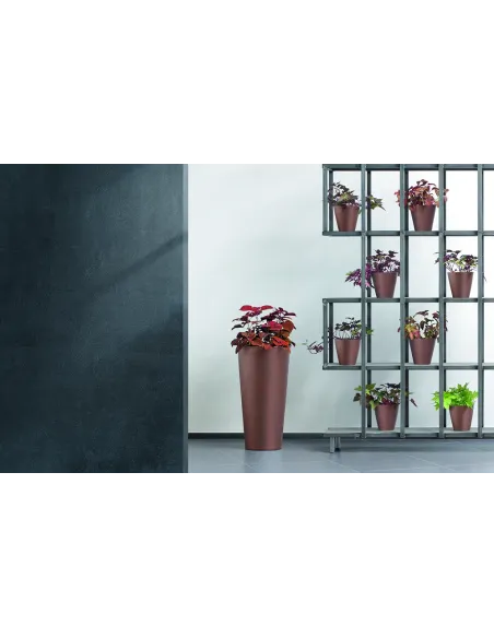 Wysoka doniczka tuba 76,2 cm - stal kortenowska