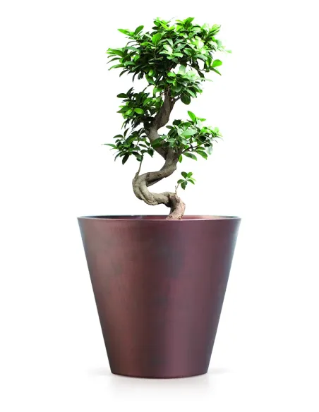 Doniczka tuba 37,3 cm - stal kortenowska