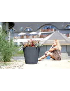 Doniczka Woody 48,8 cm - antracyt 2