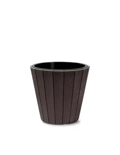 Doniczka Woody 48,8 cm - brązowa